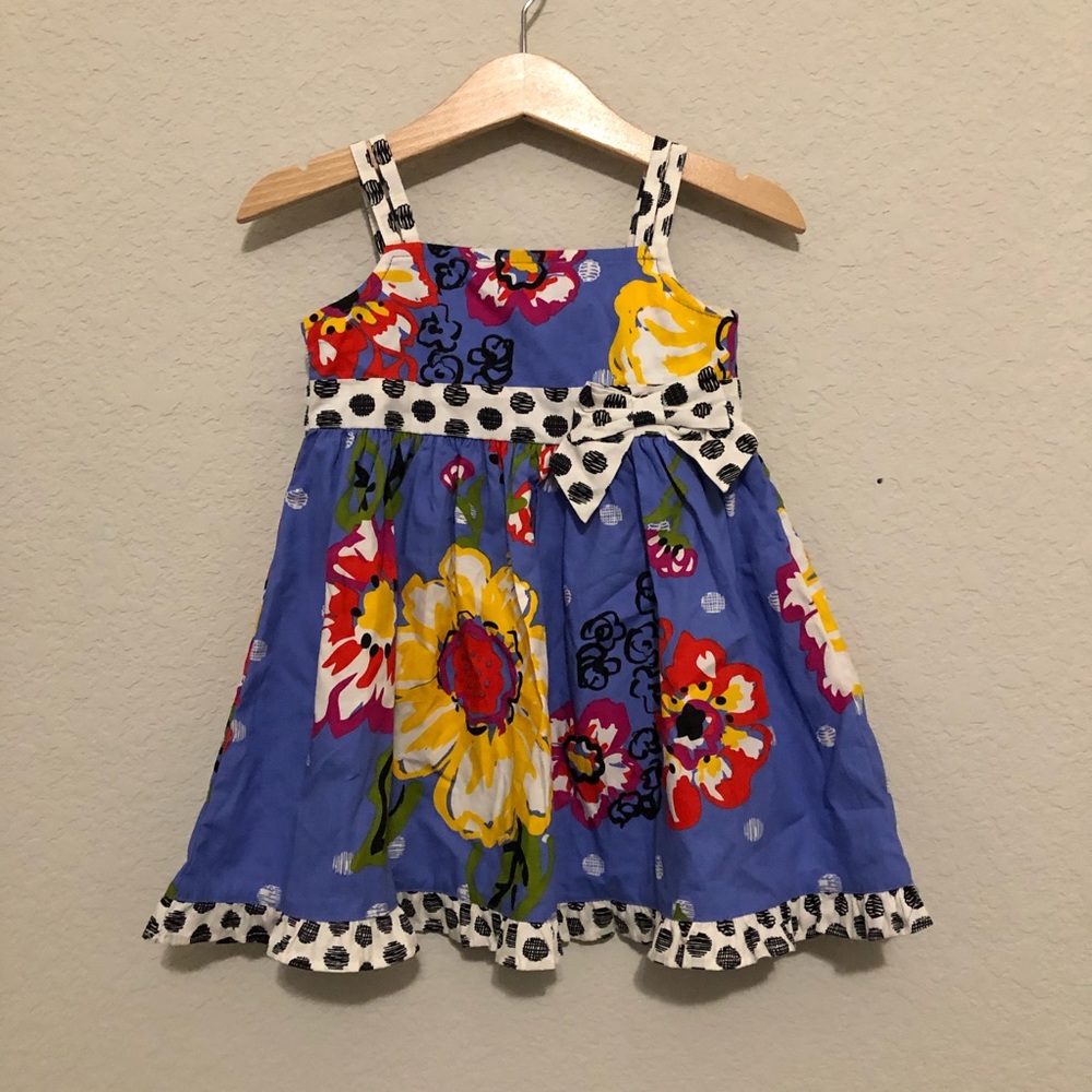 Blueberi Boulevard Floral Print Baby Toddler Summer Dress 18 months NWT